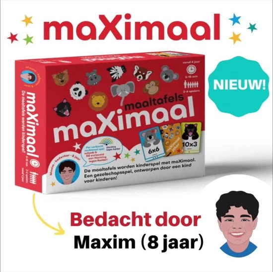 Maximal MaXimaal Maaltafels Keersommen - Educatief Speelgoed - Rekenen, Tafels En Delen Wordt Kinderspel 4 Maximal MaXimaal Maaltafels Keersommen - Educatief Speelgoed - Rekenen, Tafels En Delen Wordt Kinderspel - Afbeelding 2