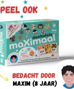 Maximal MaXimaal Maaltafels + Deeltafels (keersommen + Deelsommen) Kaartspel | Voordeelbundel | De Tafels En Delen Wordt Kinderspel | Vanaf 6 Jaar -leerzame-spellen Verkoopwinkel 550x549 2