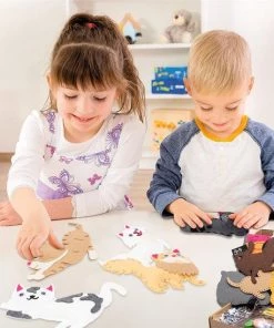 Naaitset Knutselpakket Poezen En Katten 6 Stuks 20x20 Cm - Knutselen Meisjes - Knutselen Jongens - Knutselpakket Meisjes En Jongens - Katten En Poezen Knuffels Maken - Naaiset Kinderen - WoodyDoody -leerzame-spellen Verkoopwinkel 550x549 20