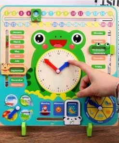 Buxibo - Kleurrijke Houten Leerklok Kikker - Speelgoedklok - Kalenderklok - Oefenklok - Educatief Speelgoed - Leerhulpmiddel - Multicolor 25 Buxibo - Kleurrijke Houten Leerklok Kikker - Speelgoedklok - Kalenderklok - Oefenklok - Educatief Speelgoed - Leerhulpmiddel - Multicolor -leerzame-spellen Verkoopwinkel 550x549 23