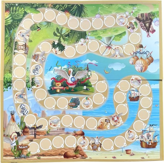 3 BMT 3BMT Ganzenbord Bordspel Voor Kinderen 6 3 BMT 3BMT Ganzenbord Bordspel Voor Kinderen - Afbeelding 4