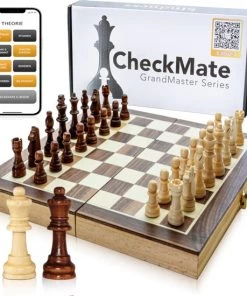 CheckMate? XL GrandMaster Series ? Gratis Ebook ? Schaakspel ? Schaakbord Met Staunton Schaakstukken ? Magnetisch ? Schaakspellen ? Schaakspel Volwassenen Hout ? Schaakborden ? Schaakborden Volwassenen ? Schaakset ? Schaken ? Schaak ? Chess Set