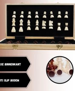 Wisely - Luxe Schaakspel - Schaakset XL - Schaken - Schaakbord Met Schaakstukken - Gratis Schaakboekje Met Openingszetten -Hout - Inklapbaar - 38cm Bij 38cm 19 Wisely - Luxe Schaakspel - Schaakset XL - Schaken - Schaakbord Met Schaakstukken - Gratis Schaakboekje Met Openingszetten -Hout - Inklapbaar - 38cm Bij 38cm -leerzame-spellen Verkoopwinkel 550x550 222