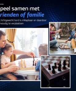Fortecom Premium Schaakbord Met Co?rdinaten - 2 Extra Dames - 100% Houten Schaakset - 38 Cm - Magnetisch - Inclusief Schaakstukken - Chess Set Schaakborden Schaken Schaak Schaakspellen -leerzame-spellen Verkoopwinkel 550x550 366