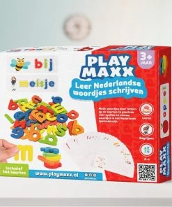 PLAYMAXX Nederlandse Woordjes Leren - Eerste Woorden Leren Lezen, Spellen & Schrijven Voor Kinderen - 144 Leerkaarten & 52 Alfabet Letters -leerzame-spellen Verkoopwinkel 550x550 388