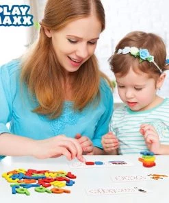 PLAYMAXX Nederlandse Woordjes Leren - Eerste Woorden Leren Lezen, Spellen & Schrijven Voor Kinderen - 144 Leerkaarten & 52 Alfabet Letters -leerzame-spellen Verkoopwinkel 550x550 389