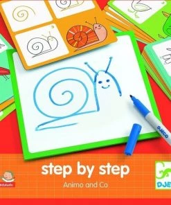 Djeco - Tekenset - Step By Step Animal&co