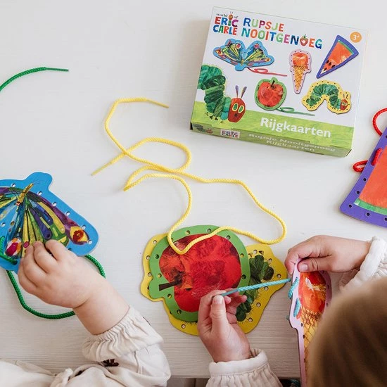 Bambolino Toys - Rupsje Nooitgenoeg Rijgkaarten - Educatief Speelgoed 4 Bambolino Toys - Rupsje Nooitgenoeg Rijgkaarten - Educatief Speelgoed - Afbeelding 2