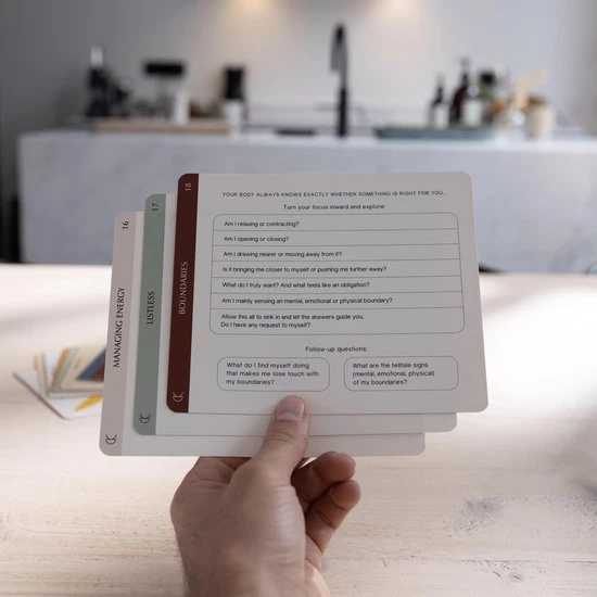 Check-in Cards - Het Echte Gesprek Met Jezelf - Kaartenset - Carddeck 6 Check-in Cards - Het Echte Gesprek Met Jezelf - Kaartenset - Carddeck - Afbeelding 4