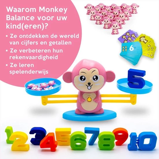 Must-Have For Kids Monkey Balance Game ?Roze? - Speelgoed Meisjes - Sinterklaas Cadeautjes - Sint - Kerst - 3 Jaar - 4 Jaar - 5 Jaar - 6 Jaar - Ik Leer Rekenen - Weegschaal Speelgoed - Rekenen - Interactief Speelgoed - Cijfers Leren - Basisvaardigheden Rekenen 5 Must-Have For Kids Monkey Balance Game ?Roze? - Speelgoed Meisjes - Sinterklaas Cadeautjes - Sint - Kerst - 3 Jaar - 4 Jaar - 5 Jaar - 6 Jaar - Ik Leer Rekenen - Weegschaal Speelgoed - Rekenen - Interactief Speelgoed - Cijfers Leren - Basisvaardigheden Rekenen - Afbeelding 3