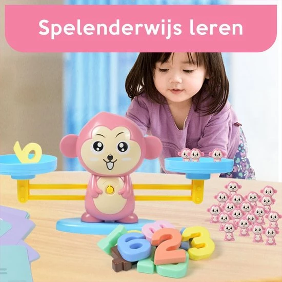 Must-Have For Kids Monkey Balance Game ?Roze? - Speelgoed Meisjes - Sinterklaas Cadeautjes - Sint - Kerst - 3 Jaar - 4 Jaar - 5 Jaar - 6 Jaar - Ik Leer Rekenen - Weegschaal Speelgoed - Rekenen - Interactief Speelgoed - Cijfers Leren - Basisvaardigheden Rekenen 8 Must-Have For Kids Monkey Balance Game ?Roze? - Speelgoed Meisjes - Sinterklaas Cadeautjes - Sint - Kerst - 3 Jaar - 4 Jaar - 5 Jaar - 6 Jaar - Ik Leer Rekenen - Weegschaal Speelgoed - Rekenen - Interactief Speelgoed - Cijfers Leren - Basisvaardigheden Rekenen - Afbeelding 6