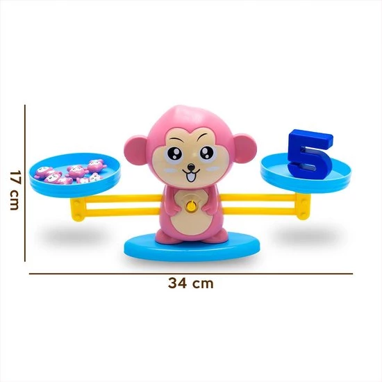 Must-Have For Kids Monkey Balance Game ?Roze? - Speelgoed Meisjes - Sinterklaas Cadeautjes - Sint - Kerst - 3 Jaar - 4 Jaar - 5 Jaar - 6 Jaar - Ik Leer Rekenen - Weegschaal Speelgoed - Rekenen - Interactief Speelgoed - Cijfers Leren - Basisvaardigheden Rekenen 10 Must-Have For Kids Monkey Balance Game ?Roze? - Speelgoed Meisjes - Sinterklaas Cadeautjes - Sint - Kerst - 3 Jaar - 4 Jaar - 5 Jaar - 6 Jaar - Ik Leer Rekenen - Weegschaal Speelgoed - Rekenen - Interactief Speelgoed - Cijfers Leren - Basisvaardigheden Rekenen - Afbeelding 8
