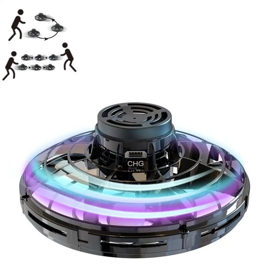 Wantohave FlyNova Vliegende Spinner - LED - Zwart 3 Wantohave FlyNova Vliegende Spinner - LED - Zwart