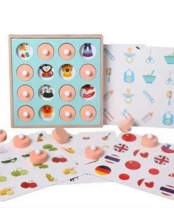 Cartoon World Memory Bordspel Voor Kinderen| Educatief Speelgoed | Houten Geheugen Spel Plaatjes| Memorie Schaak Spel | Memory Chess | 12 Unieke Plaatjes -leerzame-spellen Verkoopwinkel 550x550 500