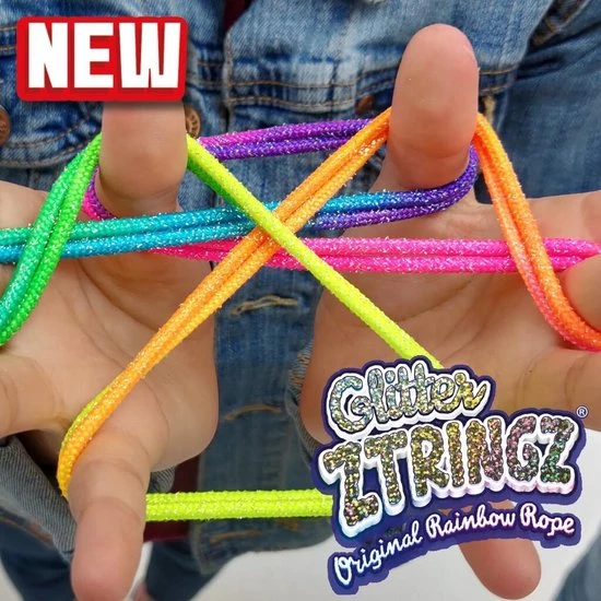 Basic ZTRINGZ Regenboog Touw Glitter - Vingertouw 12 Basic ZTRINGZ Regenboog Touw Glitter - Vingertouw - Afbeelding 10