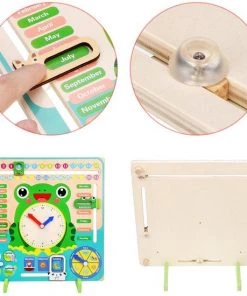 Buxibo - Kleurrijke Houten Leerklok Kikker - Speelgoedklok - Kalenderklok - Oefenklok - Educatief Speelgoed - Leerhulpmiddel - Multicolor 21 Buxibo - Kleurrijke Houten Leerklok Kikker - Speelgoedklok - Kalenderklok - Oefenklok - Educatief Speelgoed - Leerhulpmiddel - Multicolor -leerzame-spellen Verkoopwinkel 550x550 564