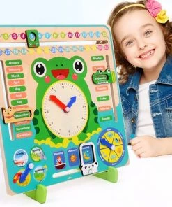 Buxibo - Kleurrijke Houten Leerklok Kikker - Speelgoedklok - Kalenderklok - Oefenklok - Educatief Speelgoed - Leerhulpmiddel - Multicolor 26 Buxibo - Kleurrijke Houten Leerklok Kikker - Speelgoedklok - Kalenderklok - Oefenklok - Educatief Speelgoed - Leerhulpmiddel - Multicolor -leerzame-spellen Verkoopwinkel 550x550 568