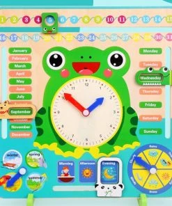 Buxibo - Kleurrijke Houten Leerklok Kikker - Speelgoedklok - Kalenderklok - Oefenklok - Educatief Speelgoed - Leerhulpmiddel - Multicolor 27 Buxibo - Kleurrijke Houten Leerklok Kikker - Speelgoedklok - Kalenderklok - Oefenklok - Educatief Speelgoed - Leerhulpmiddel - Multicolor -leerzame-spellen Verkoopwinkel 550x550 569