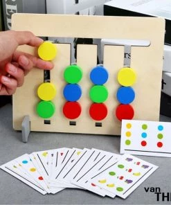Van Theo? Schuifspel - Hout - Logisch Denken - Puzzel - Auto - Kleuren En Vormen - Spel Voor Onderweg -leerzame-spellen Verkoopwinkel 550x550 631