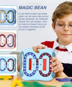 JUST23 Magic Bean Board - IQ Ball Brain Game - Anti Stress Speelgoed - Magic Puzzle - Speed Cube - Groen -leerzame-spellen Verkoopwinkel 550x550 643