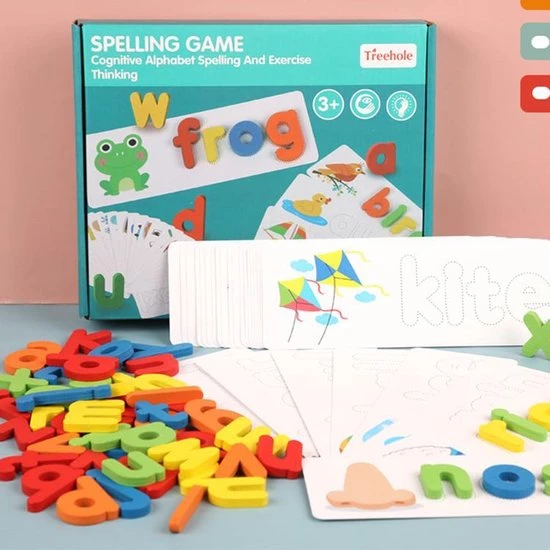 CloudNoon Leerzaam Engels Woordenspel Kinderen - Educatief - Spelling Engelse Woorden - Leerzaam Spel 3-5 Jaar 3 CloudNoon Leerzaam Engels Woordenspel Kinderen - Educatief - Spelling Engelse Woorden - Leerzaam Spel 3-5 Jaar