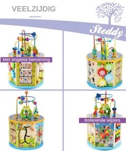 Steddy Activiteiten Kubus XL Met Kralenspiraal En Vormenstoof - Hout - Multikleur 20 Steddy Activiteiten Kubus XL Met Kralenspiraal En Vormenstoof - Hout - Multikleur -leerzame-spellen Verkoopwinkel 550x550 683