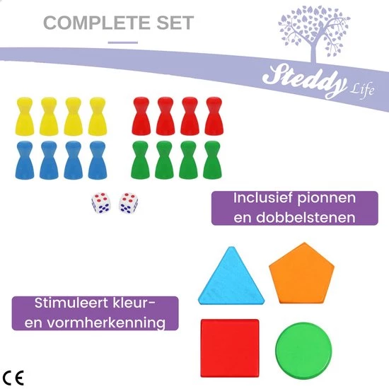 Steddy Activiteiten Kubus XL Met Kralenspiraal En Vormenstoof - Hout - Multikleur 12 Steddy Activiteiten Kubus XL Met Kralenspiraal En Vormenstoof - Hout - Multikleur - Afbeelding 10