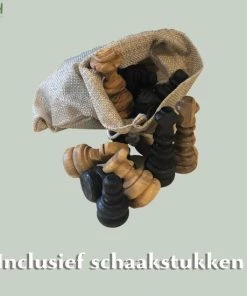 Schaakset Olijfolie & Honing Met Laden - Schaakspel - Schaakstukken - Schaakbord - Schaken - Bordspel - Handgemaakt - Hout - Zwart - Volwassenen & Kinderen - 35 X 35 X 8,5 Cm -leerzame-spellen Verkoopwinkel 550x550 760