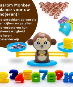 Must-Have For Kids Monkey Balance Game - Sinterklaas Cadeautjes - Speelgoed Jongens & Meisjes - Ik Leer Rekenen - 4 Jaar - 5 Jaar - 6 Jaar - Leren Rekenen - Aap Speelgoed - Balansspel - Leren Tellen - Ik Leer Cijfers - Speelgoed Voor 3 Jaar - Montessori Speelgoed -leerzame-spellen Verkoopwinkel 550x550 92