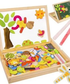 Sensori Belgium Sensori? Educatief Speelgoed - Multifunctionele Kleurrijke Educatieve Magnetische Puzzel - Schrijfbord - Houten Stukjes -leerzame-spellen Verkoopwinkel 550x551 17