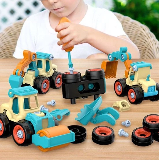 Merkloos Montage Auto Set Van 4 Met Schroeven En Schroevendraaier | Leren Bouwen | STEM Speelgoed | Educatief Montessori 5 Merkloos Montage Auto Set Van 4 Met Schroeven En Schroevendraaier | Leren Bouwen | STEM Speelgoed | Educatief Montessori - Afbeelding 3