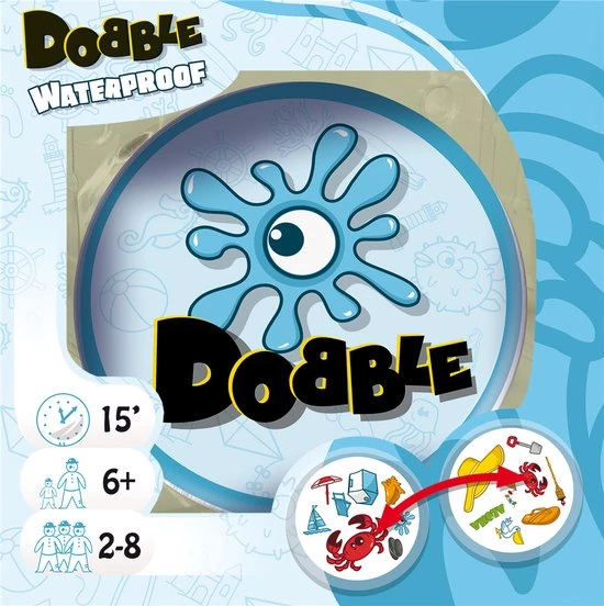 Zygomatic Board Game Studio Dobble Waterproof - Kaartspel 7 Zygomatic Board Game Studio Dobble Waterproof - Kaartspel - Afbeelding 5