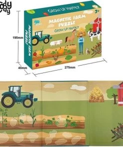 Boerderij Puzzel Magnetibook - Magneet Boek Boerderij - Plakboek Dieren En Boerderij Montessori - Boerderij Speelgoed - WoodyDoody -leerzame-spellen Verkoopwinkel 550x558 2