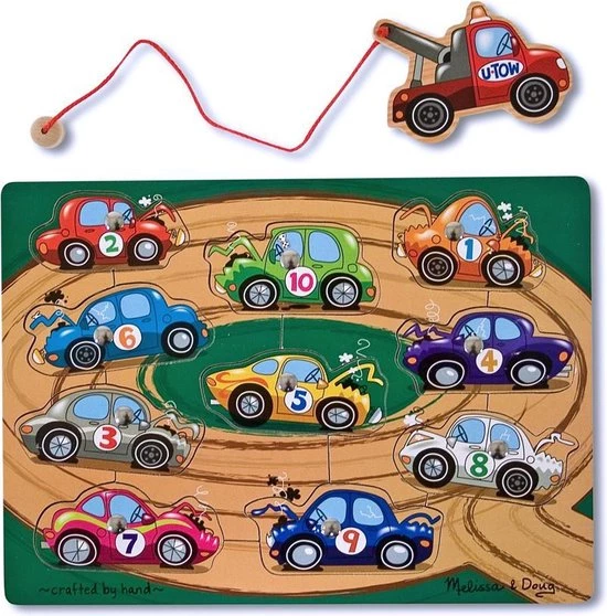 Melissa & Doug - Magnetic Wooden Game - Tow Truck 5 Melissa & Doug - Magnetic Wooden Game - Tow Truck - Afbeelding 3