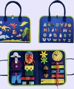 Busy Board - BIEK20? - Blauw Activiteitenbord - Montessori Speelgoed - Motoriek Speelgoed - Activity Board - Educatief Speelgoed - Interactief Speelgoed - Kinderspeelgoed - Leerzaam Speelgoed - Ik Leer Veters Strikken Knopen Leggen Klok Kijken -leerzame-spellen Verkoopwinkel 550x559 1