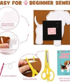Naaitset Knutselpakket Met Honden 6 Stuks 20x20 Cm - Knutselen Meisjes - Knutselen Jongens - Knutselpakket Meisjes En Jongens - Honden En Puppy's Knuffels Maken - Naaiset Kinderen - WoodyDoody -leerzame-spellen Verkoopwinkel 550x560 6