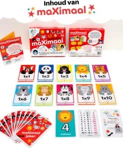 Maximal MaXimaal Maaltafels + Deeltafels (keersommen + Deelsommen) Kaartspel | Voordeelbundel | De Tafels En Delen Wordt Kinderspel | Vanaf 6 Jaar -leerzame-spellen Verkoopwinkel 550x562 1
