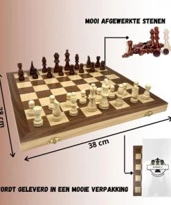 Wisely - Luxe Schaakspel - Schaakset XL - Schaken - Schaakbord Met Schaakstukken - Gratis Schaakboekje Met Openingszetten -Hout - Inklapbaar - 38cm Bij 38cm 14 Wisely - Luxe Schaakspel - Schaakset XL - Schaken - Schaakbord Met Schaakstukken - Gratis Schaakboekje Met Openingszetten -Hout - Inklapbaar - 38cm Bij 38cm -leerzame-spellen Verkoopwinkel 550x562 4