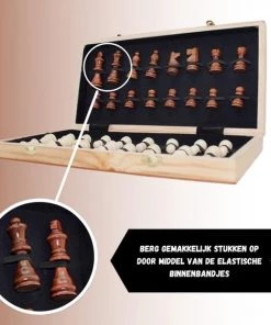 Wisely - Luxe Schaakspel - Schaakset XL - Schaken - Schaakbord Met Schaakstukken - Gratis Schaakboekje Met Openingszetten -Hout - Inklapbaar - 38cm Bij 38cm 18 Wisely - Luxe Schaakspel - Schaakset XL - Schaken - Schaakbord Met Schaakstukken - Gratis Schaakboekje Met Openingszetten -Hout - Inklapbaar - 38cm Bij 38cm -leerzame-spellen Verkoopwinkel 550x562 5
