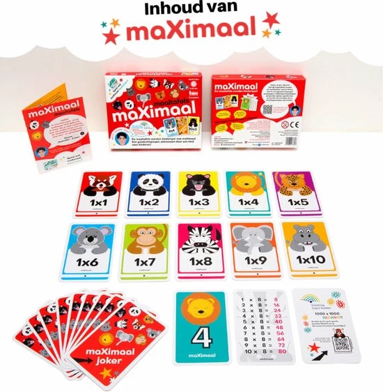 Maximal MaXimaal Maaltafels Keersommen - Educatief Speelgoed - Rekenen, Tafels En Delen Wordt Kinderspel 8 Maximal MaXimaal Maaltafels Keersommen - Educatief Speelgoed - Rekenen, Tafels En Delen Wordt Kinderspel - Afbeelding 6