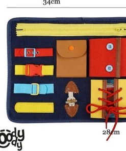 Motoriek Speelgoed Map Busy Board Voor Thuis En Onderweg - Montessori Kinderspeelgoed Leren Veter Strikken Knopen Leggen Activiteitenbord - 16 Zelfkleden Vaardigheden Kinderen - Sensorisch Speelgoed - Educatief Spel - WoodyDoody 18 Motoriek Speelgoed Map Busy Board Voor Thuis En Onderweg - Montessori Kinderspeelgoed Leren Veter Strikken Knopen Leggen Activiteitenbord - 16 Zelfkleden Vaardigheden Kinderen - Sensorisch Speelgoed - Educatief Spel - WoodyDoody -leerzame-spellen Verkoopwinkel 550x563