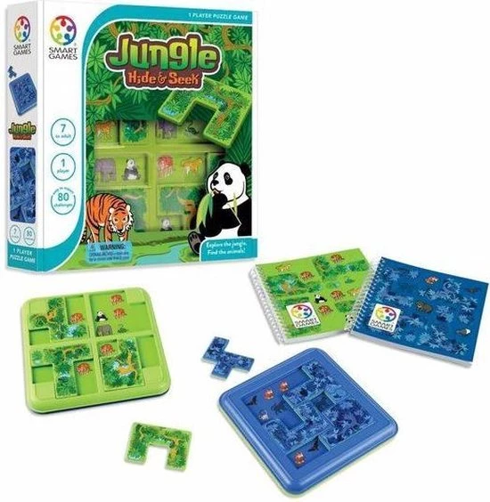 SmartGames - Hide & Seek Jungle - 80 Opdrachten 4 SmartGames - Hide & Seek Jungle - 80 Opdrachten - Afbeelding 2