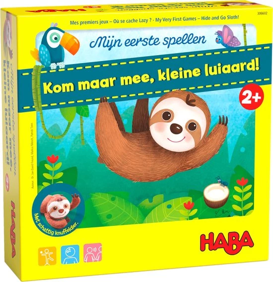 Haba Spel - Kom Maar Mee, Kleine Luiaard - 2+ 3 Haba Spel - Kom Maar Mee, Kleine Luiaard - 2+