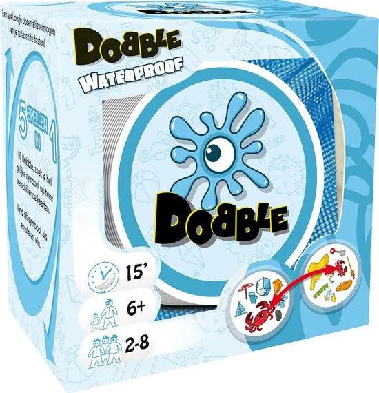 Zygomatic Board Game Studio Dobble Waterproof - Kaartspel 3 Zygomatic Board Game Studio Dobble Waterproof - Kaartspel