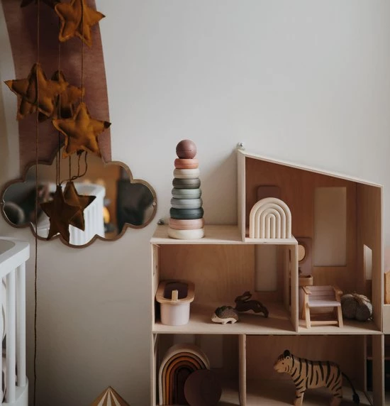 Mushie Stacking Tower Original - Stapelring Toren Pastel - Speelgoed - Stapeltoren - Stapelringen 7 Mushie Stacking Tower Original - Stapelring Toren Pastel - Speelgoed - Stapeltoren - Stapelringen - Afbeelding 5