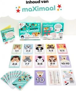 Maximal MaXimaal Maaltafels + Deeltafels (keersommen + Deelsommen) Kaartspel | Voordeelbundel | De Tafels En Delen Wordt Kinderspel | Vanaf 6 Jaar -leerzame-spellen Verkoopwinkel 550x577 1