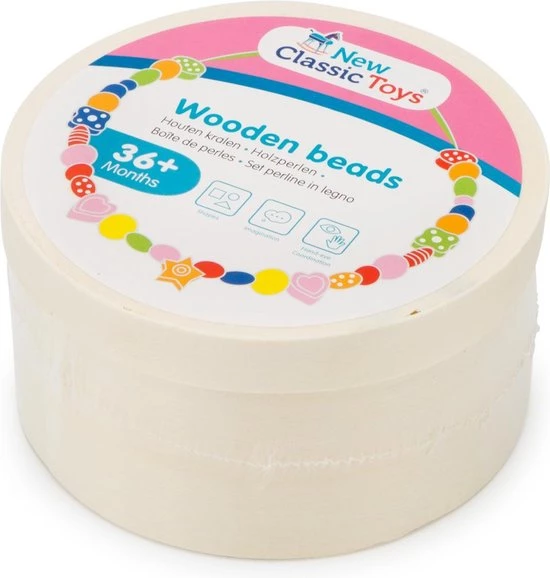 New Classic Toys - Houten Kralen In Box -260 Gr. 9 New Classic Toys - Houten Kralen In Box -260 Gr. - Afbeelding 7
