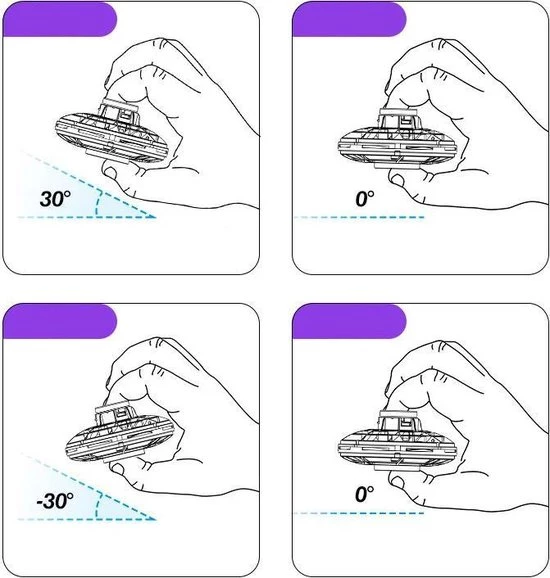 Wantohave FlyNova Vliegende Spinner - LED - Zwart 5 Wantohave FlyNova Vliegende Spinner - LED - Zwart - Afbeelding 3