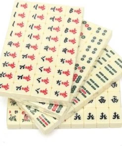 WILLSTORE Mahjong - Gezelschapsspel - Koffer - Chinees - 144 Tegels - 28cmx19cmx4cm -leerzame-spellen Verkoopwinkel 550x579 5