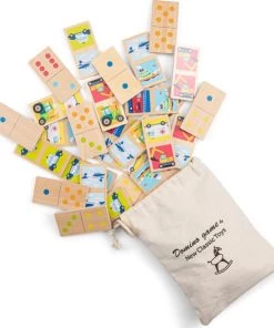 New Classic Toys Domino Spel - Voertuigen - Inclusief Handige Opbergzak -leerzame-spellen Verkoopwinkel 550x591 2